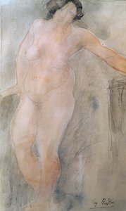 Estudio de un desnudo femenino